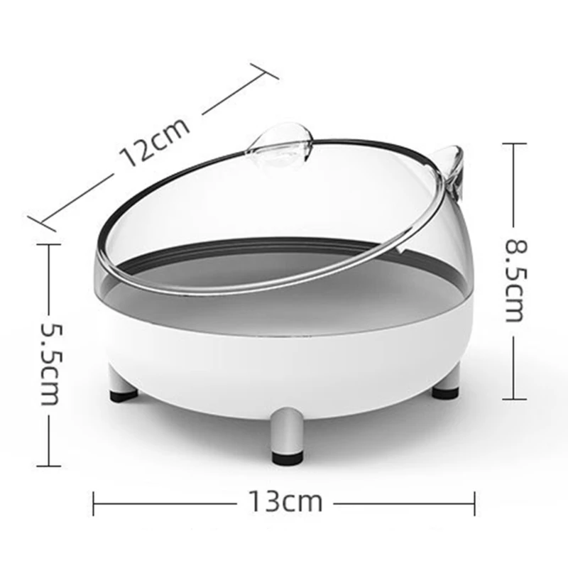 Elevated Cat Bowls DogsStainless Steel Tilted Raised Food Feeding Dish Cute Plastics Feeder for Puppy Easy to Clean Y5GB