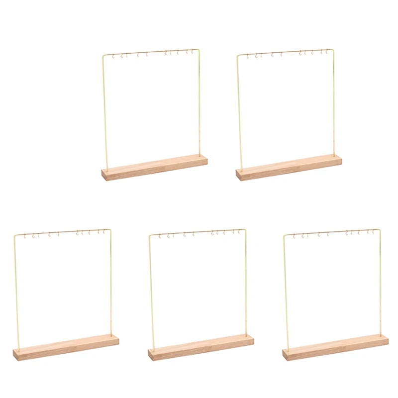 

5X Fashion Jewelry Display Rack Stand Holder Earrings Hanging Organizer Showcase