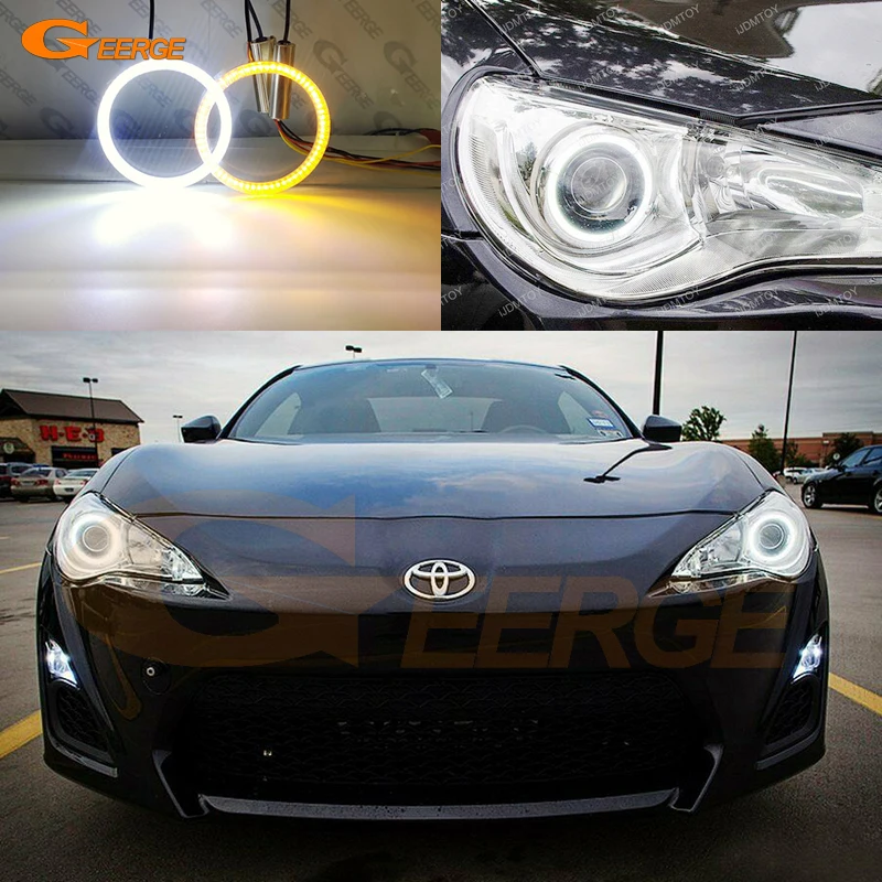 

For Subaru BRZ Toyota GT 86 FT-86 Scion FRS Ultra Bright Day Light Turn Signal Led Angel Eyes Kit Halo Rings Car Accessories