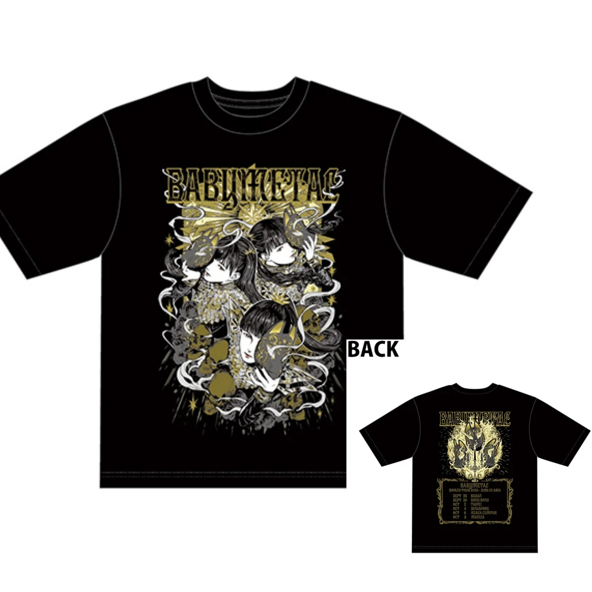 METAL FORTH FOXES WORLD TOUR 2025-2026 BABYMETAL Band T-Shirt Cotton Graphic Tee Men Women Summer Streetwear