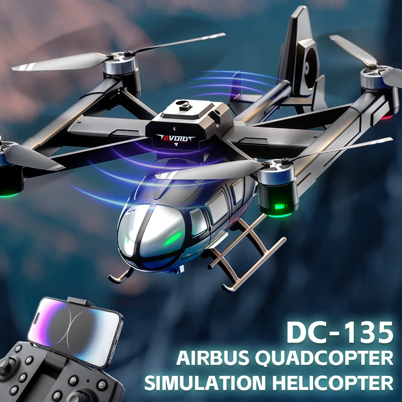 JJRC RC 8K HD Aerial Drone Simulation Airbus Quadcopter Aircraft Remote Control Helicopter Brushless Four-axis Kids Outdoor Toys