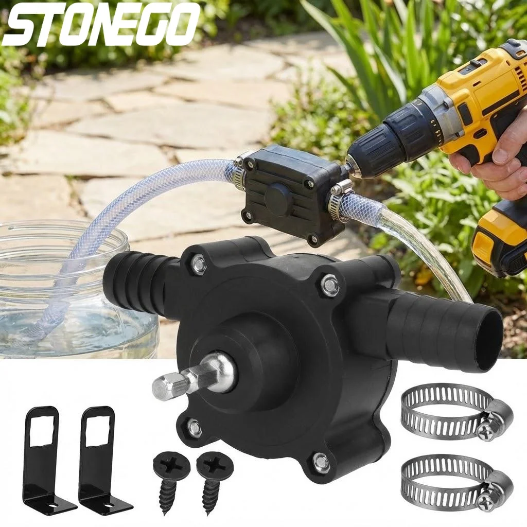 

Портативный садовый электрический дизельный водяной насос, мини-насос для перекачки жидкостей с функцией самовсасывания