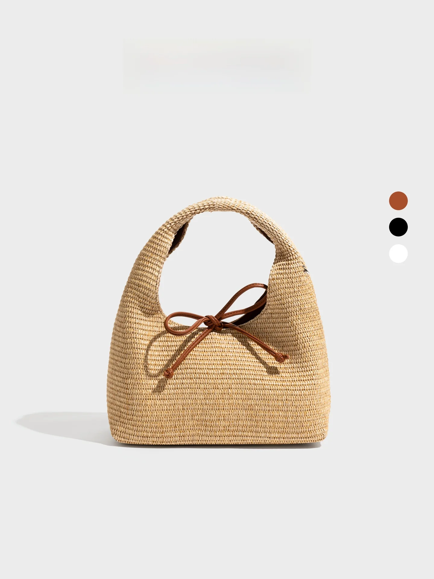 

Orange Girl's Summer New Woven Straw Bag Lunch Box Bag Vacation Crossbody Shoulder Bag Casual Simple Style Women's Bag