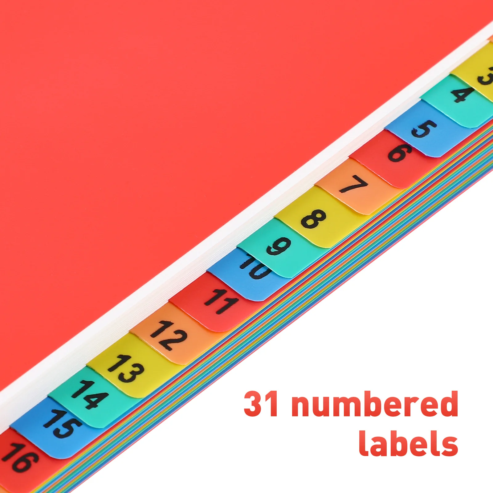 

1 Set A4 Index Dividers Pvc Binder Notepad Page Markers Notebook Journal Diary School Office Classification Plastic Divider Tabs