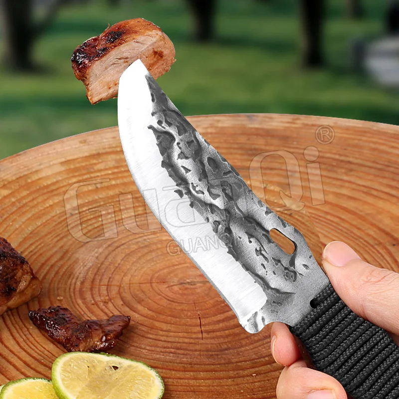 Stainless Steel Boning Chef Butcher Knife Kitchen Meat Beef Chopping Vegetables Fruit Cleaver Meat Cooking Knives