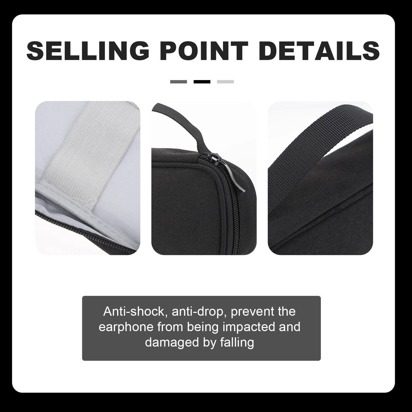 

Storage Bag Data Cable Organizer Electronic Toothbrush Travel Earphone Oxford Cloth Power Bank