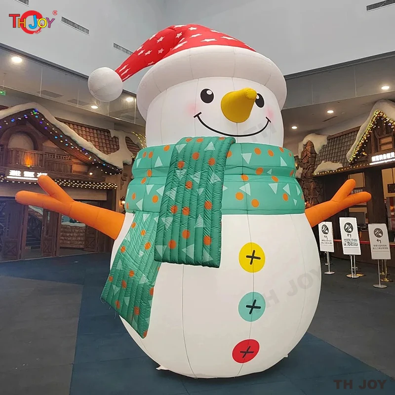 

Merry Christmas Giant Inflatable Snowman Outdoors Christmas Decorations snow man with LED light for Home Yard Garden Decoration