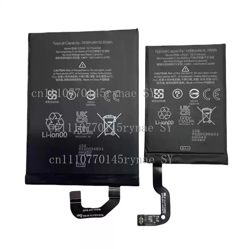 Brand New GT6SS GPDX1 Battery For Google Pixel Fold (1 Set Big + Small)