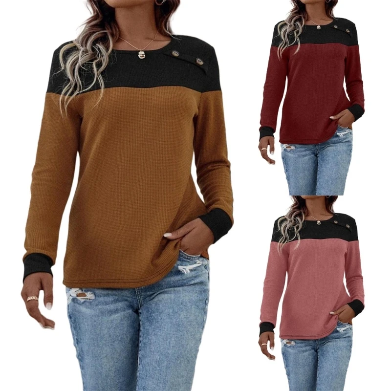 

Women Loose Long Sleeve Neck Sweaters Knit Casual Winter Pullover Sweater Dropship