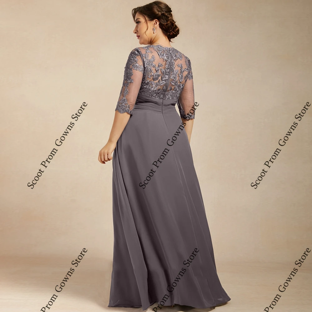 Vestidos De talla grande para madre De novia, vestidos De fiesta De boda De manga 3/4 para mujer, novedad De verano 2021, bata De playa De gasa