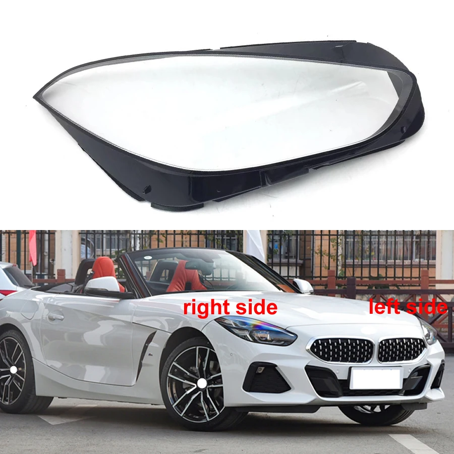 

For BMW Z4 2019 2020 2021 2022 Headlight Cover Transparent Mask Lampshade Lamp Headlamp Shell Plexiglass Replace Original Lens