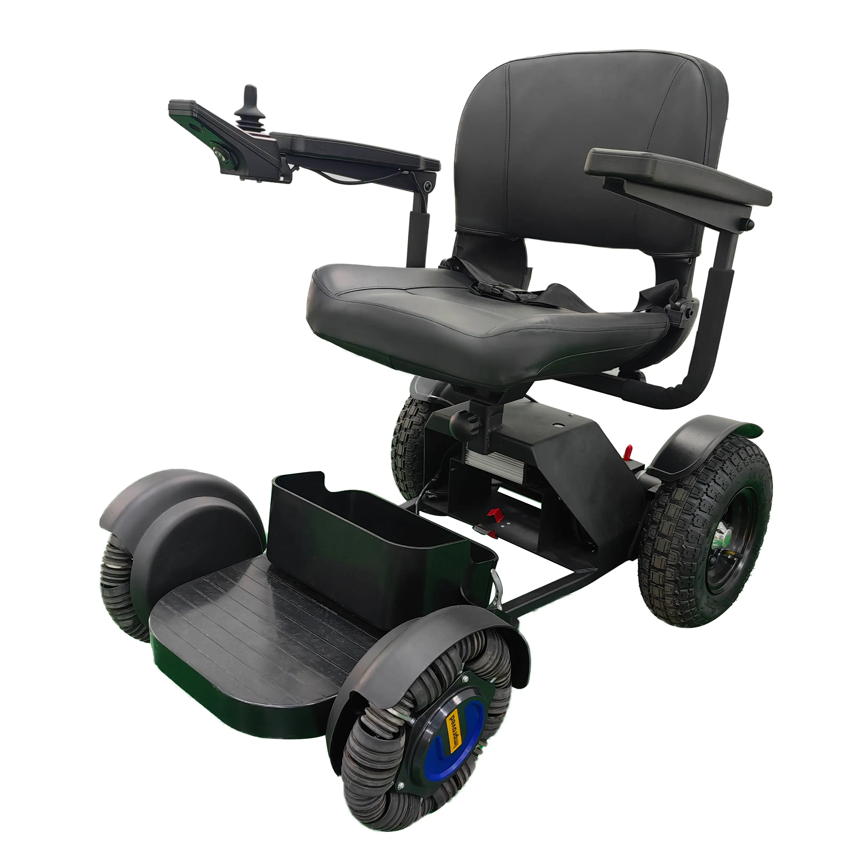 

High-Tech Foldable Electric Wheelchair For The Disabled Handicapped Physical Therapy Portable Power Carton Steel Frame Price
