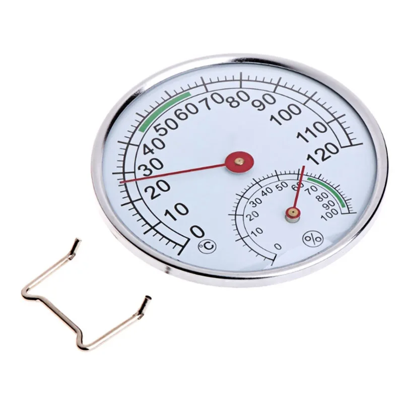 2 In 1 Waterproof High Temperature Resistance Round Thermometer Humidity Gauge for Indoor Thermometer Effective Useful Indoor