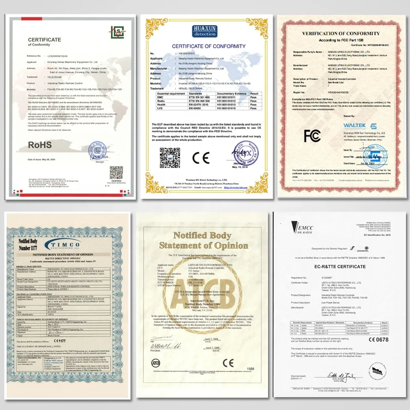 Controle remoto f24-8d/8s, 8 botões, para guindaste ou grua, velocidade simples ou dupla