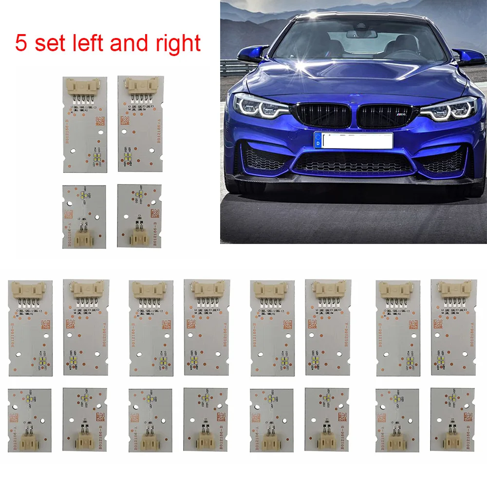 

5 Set Left Right White Daytime Running Light Boards 7493229 7493230 For BMW F80 M3 4' F32 F82 M4 F33 F83 M4 F36 Gran Coupé LCI