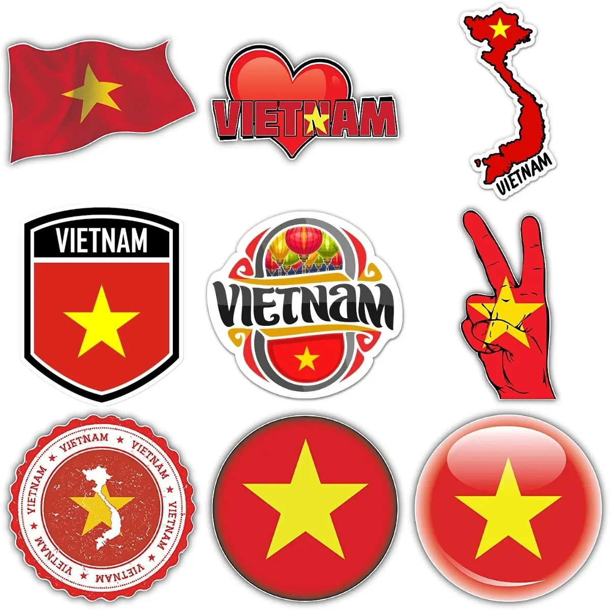 

Vietnam Flag Map Badge Sticker for Decorate Car Bicycle Motorcycle Truck Room Helmet Table Room Fridge Van Decal Accessories
