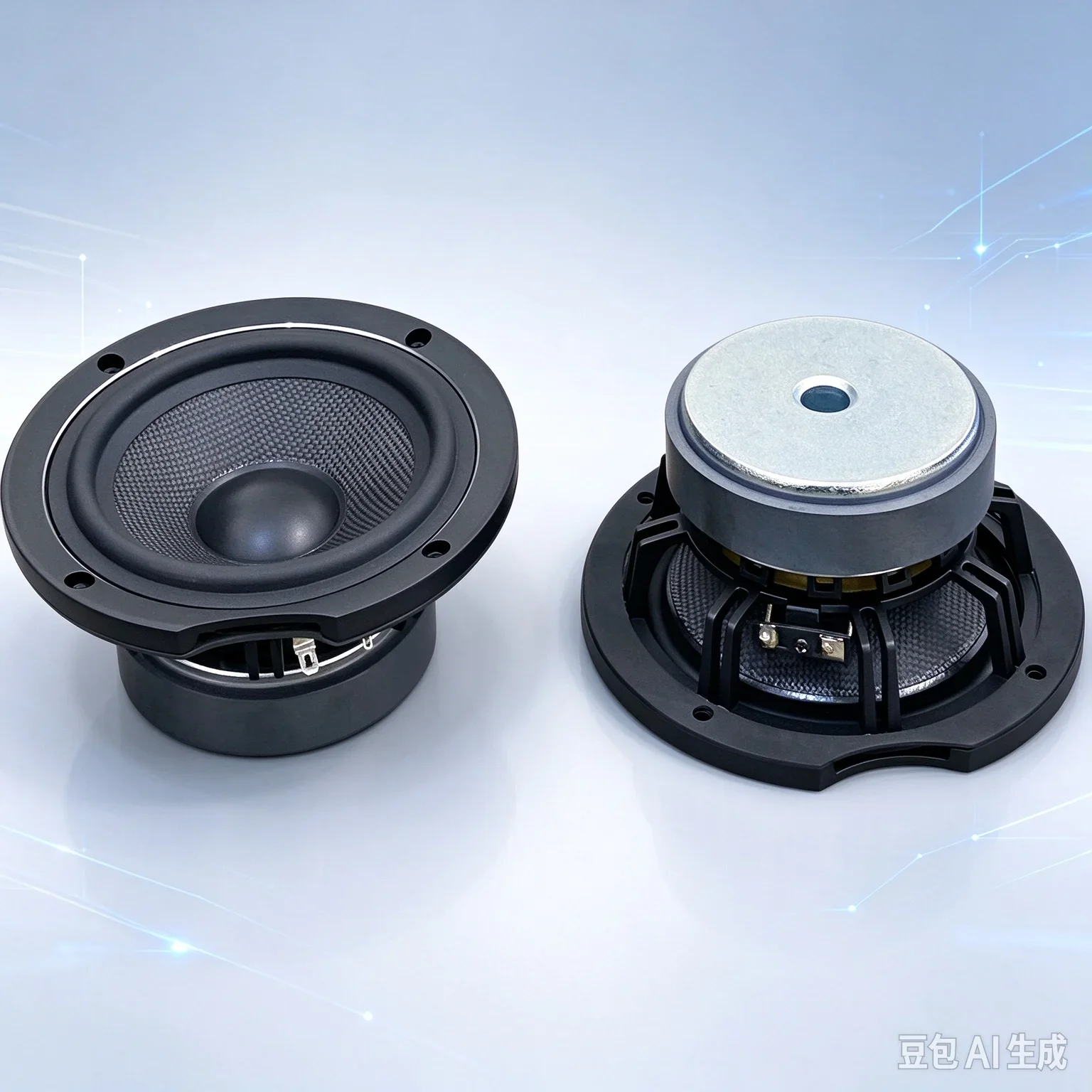 FOR Elac 5.25 Inch Aluminum Frame Mid Bass Speaker Long Throw Large Magnet HiFi Powerful Bass Loudspeaker