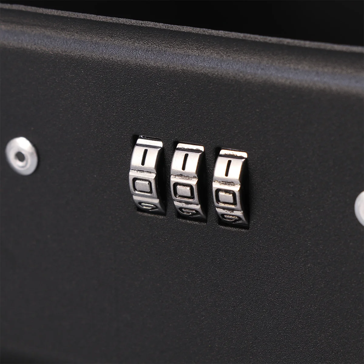 

Cash Box Thickened Metal Size M Black Heavy Duty Combination Lock Security Storage Cash Coins Keys for Store Restaurant