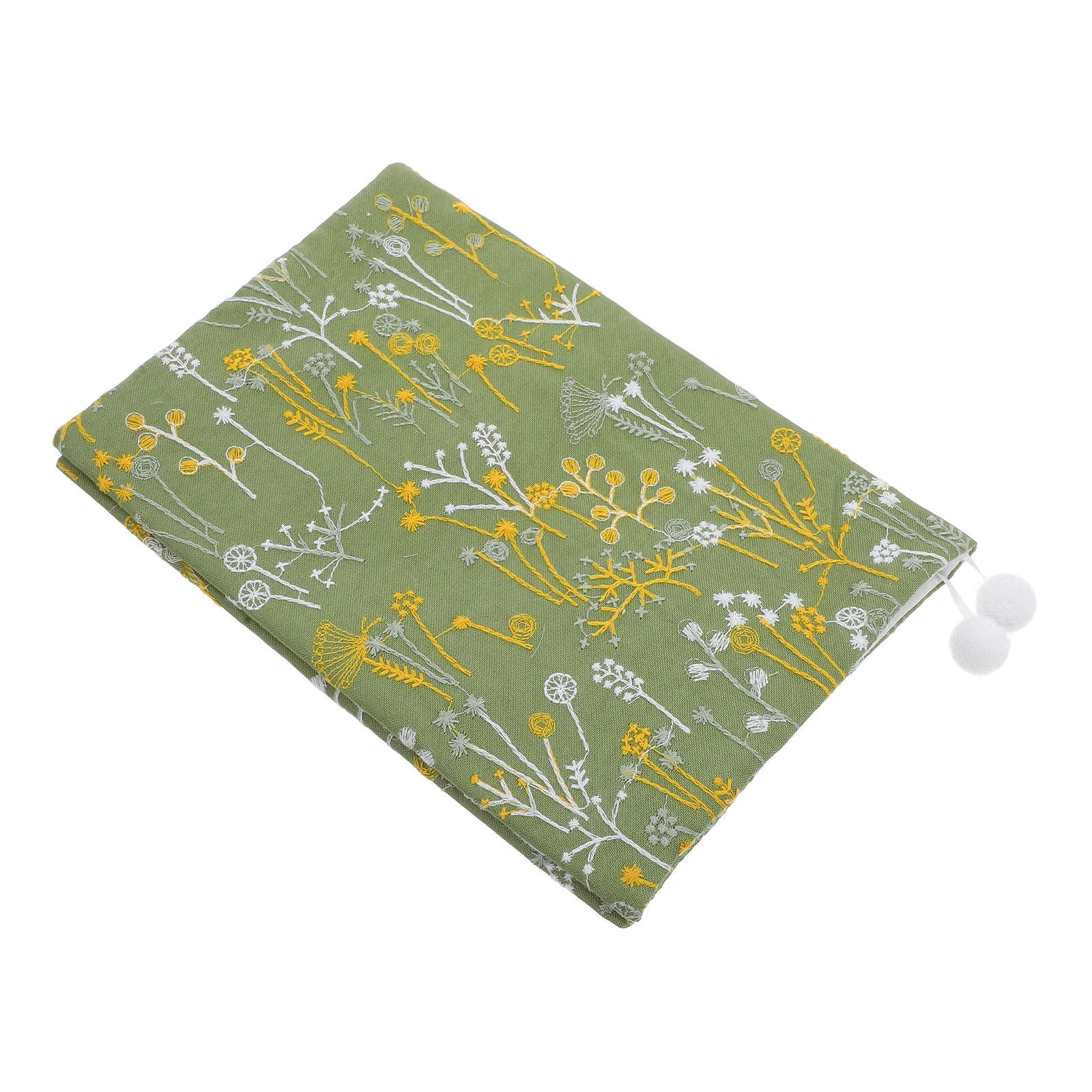 

Book Cover Protector Anti Wear Sleeve Embroidered Cloth Covers for Paperbacks Washable Reusable Notebook Covers Foldable Book