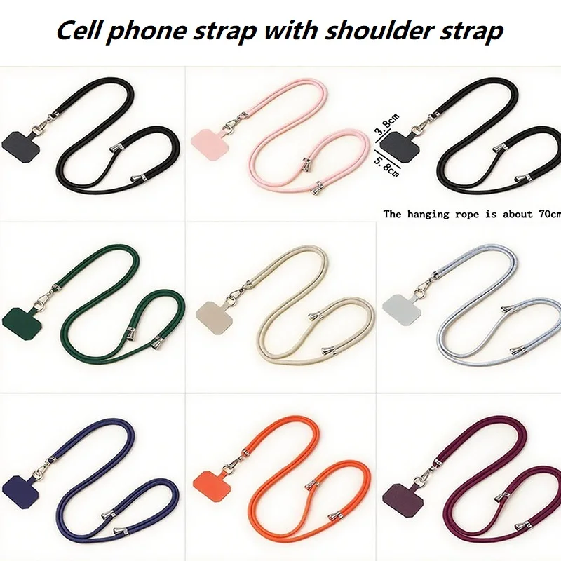 Catena Colorata Per Cellulare Con Inserti – Tracolla Da Collo 120 Cm Con Fibbia Dorata - 2