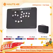 Haute42 Arcade Leverless Controller HautePad X Stickless Fightstick For PC/PS4/PS5 Hitbox Controller Ambient RGB PL/ MX Module