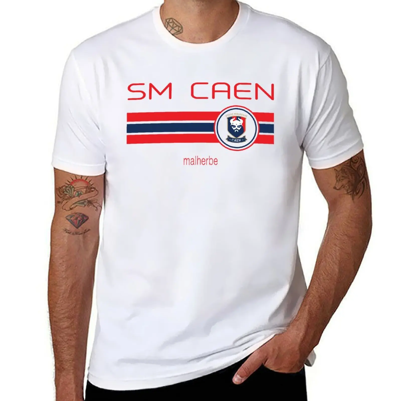

Ligue 2 - SM Caen (Away Black) T-Shirt Casual Graphic Print Tee