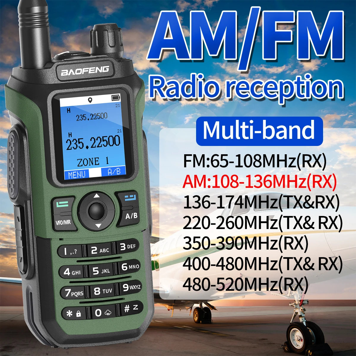 Baofeng UV-21 PRO – Radio bidireccional GPS multibanda largo alcance - imagen 5