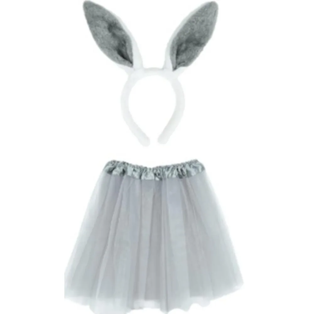 PESENAR Easter Bunny Costume Children\'s Gift Bunny Decorative Tutu Set with Ears and Bow