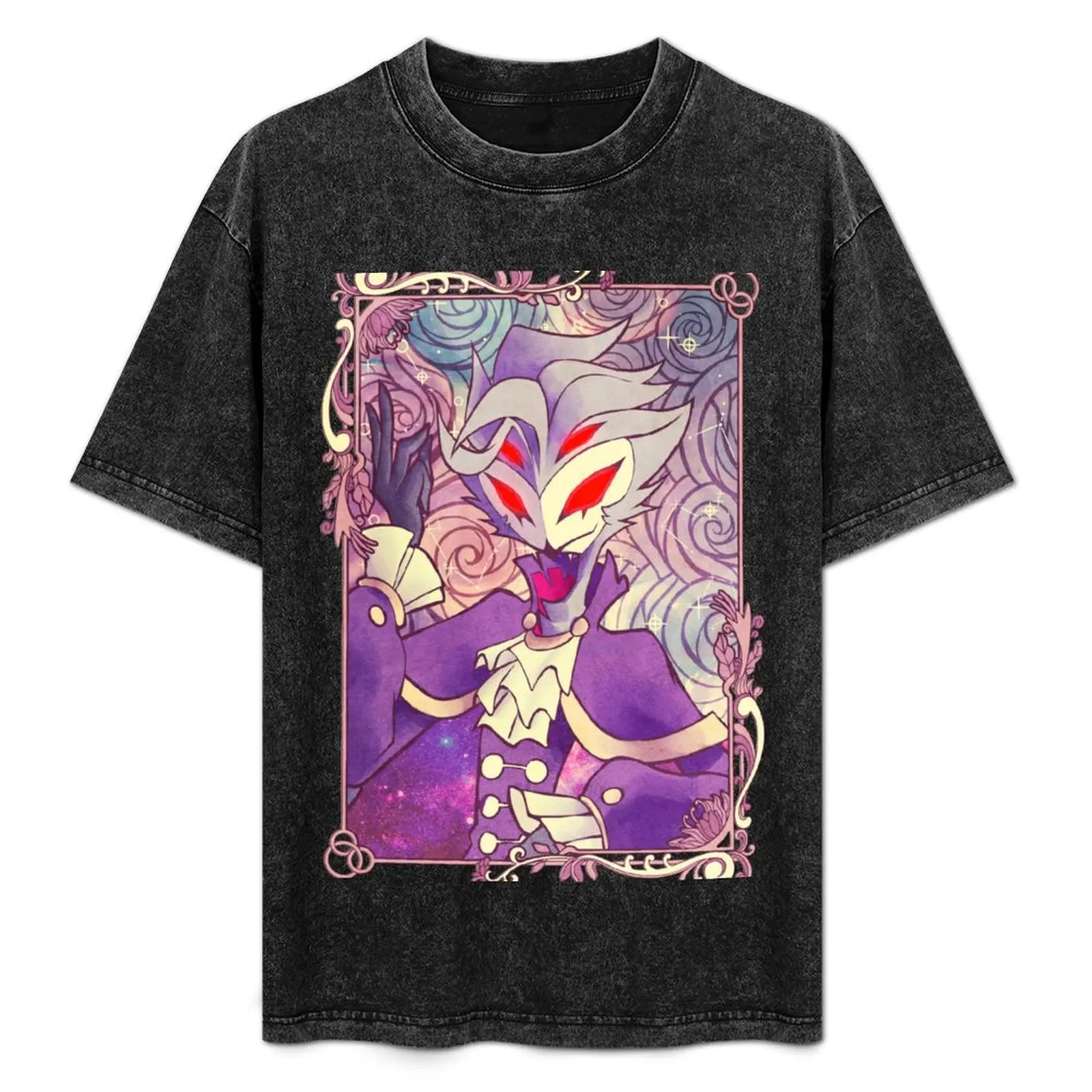 

Stolas - Helluva Boss T-Shirt Retro Style Print Casual Top