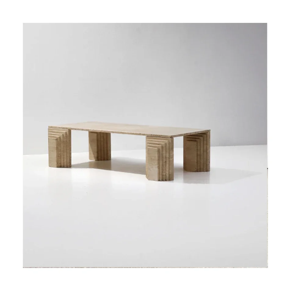 

Natural coffee table retro designer style villa