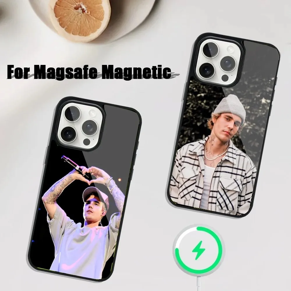 J-Justin B-BieberS CoolPic Phone Case For iPhone 16,15,14,13,12,11,Plus,Pro,Max Mini Magsafe Magnetic Wireless Charging