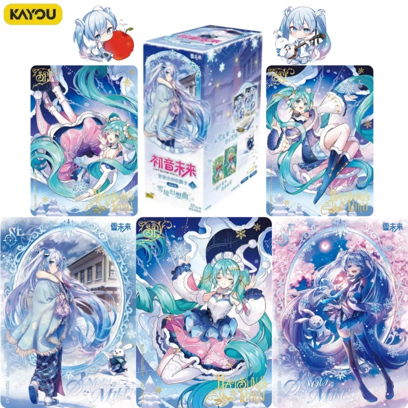 Officially Licensed Kayou Hatsune Miku Cherry‑Blossom Poetry Collectible Cards Virtual Singer Hobby Collectible Merchandise Gift