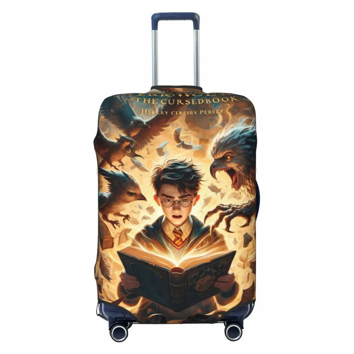 H-HARRY P-POTTER Movie Suitcase Cover Travel Protector Flight Elastic Luggage Supplies