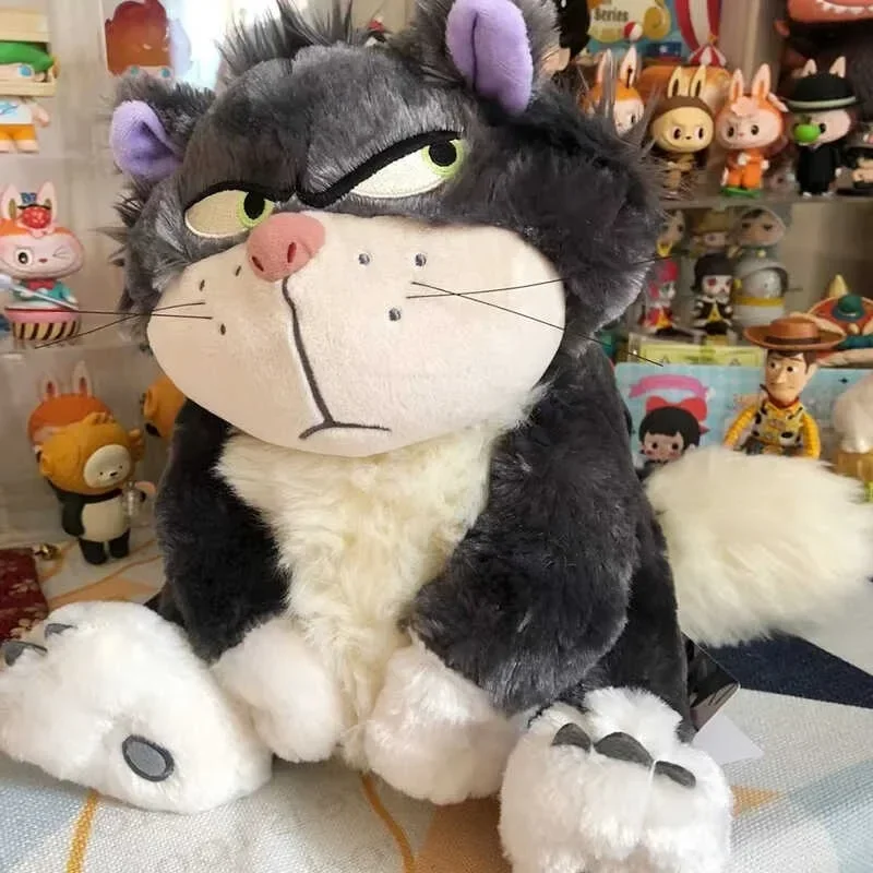 Disney Lucifer Cat Plush Toys Pillow Kawaii Anime Lucifer Cat Plush Doll Cartoon Cute Elf Stuffed Doll Birthday Gift For Girls