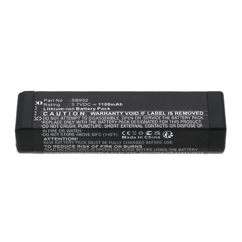 SB902 3.7V 1100mAh Li-ion Replacement Battery for SHURE SB902A GLXD1 GLXD2 MXW2 Wireless Microphone