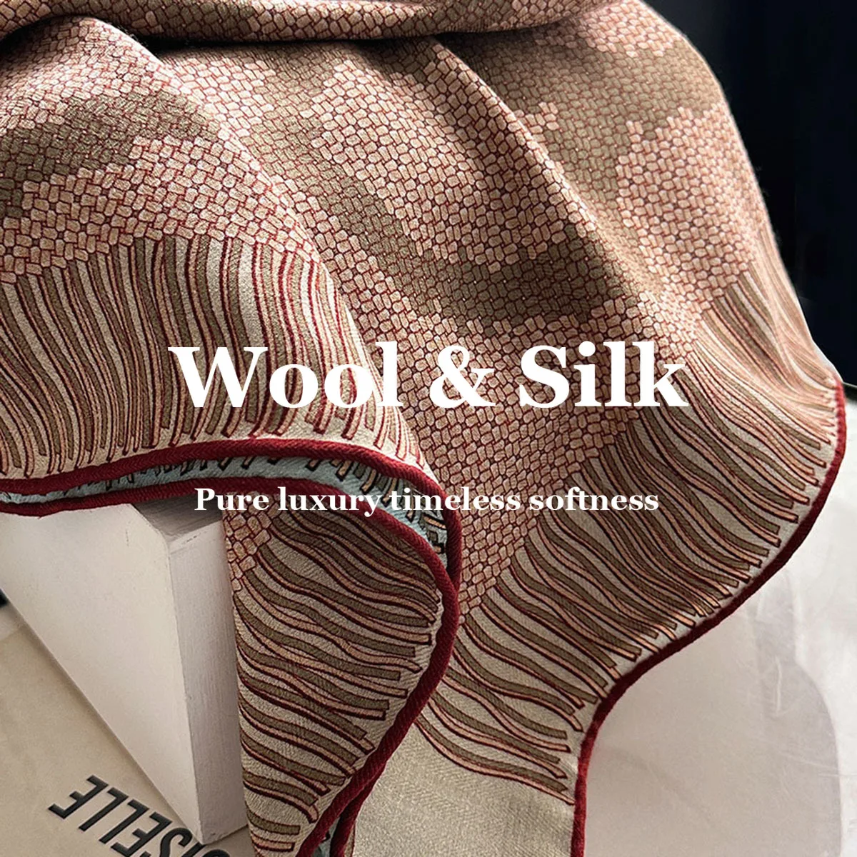 

Новый роскошный высококачественный квадратный платок из 82% шерсти и 18% натурального шелка: шарф, повязка для волос, фулярд, бандана, шейный платок, головной платок, шаль, накидка