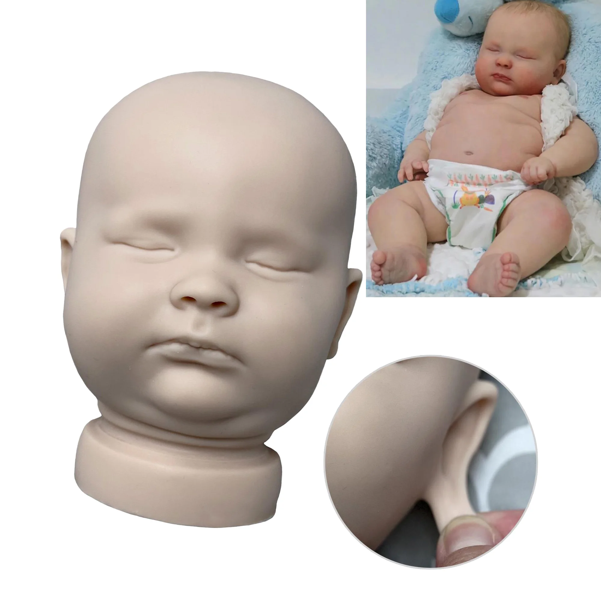 Bebê Reborn De Silicone Kit Reborn Sin Pintar Joseph Babies 20Inch Soft Solid Silicone Reborn Kits