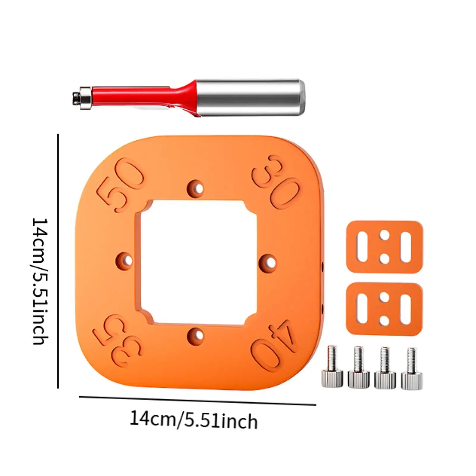 Woodworking Tool Router Corner Radius Template Portable 4 Sizes Radius Jig