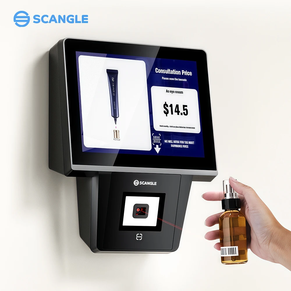 Scangle K1S 8 Inch Windows Price Checker/ All in One POS Systems with Barcode Scanner