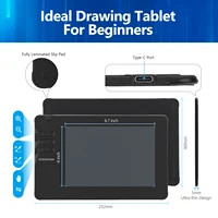 SPASEEBA T605 tablette graphique pour dessin/paiting/jeu OSU, tablette à stylet artistique Ultra mince avec stylet numérique 8192 niveaux 2
