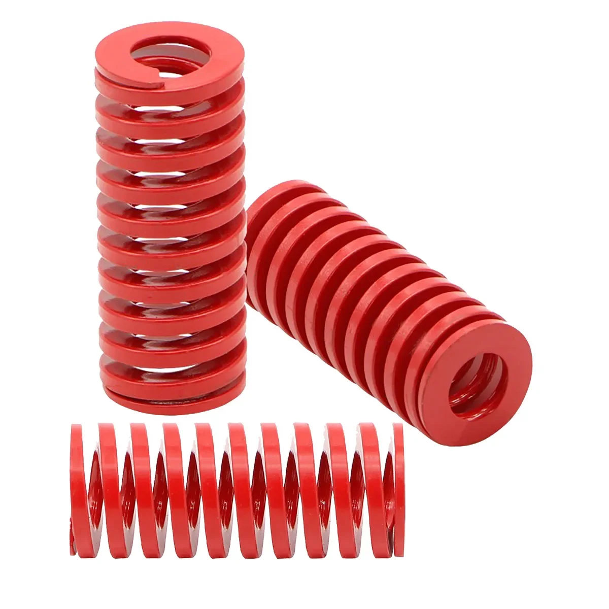 Molle per stampi a carico medio Molla di compressione rossa Diametro esterno 8 10 12 14 16 18 20 22 25 27 30 35 40mm Lunghezza 20 - 200mm