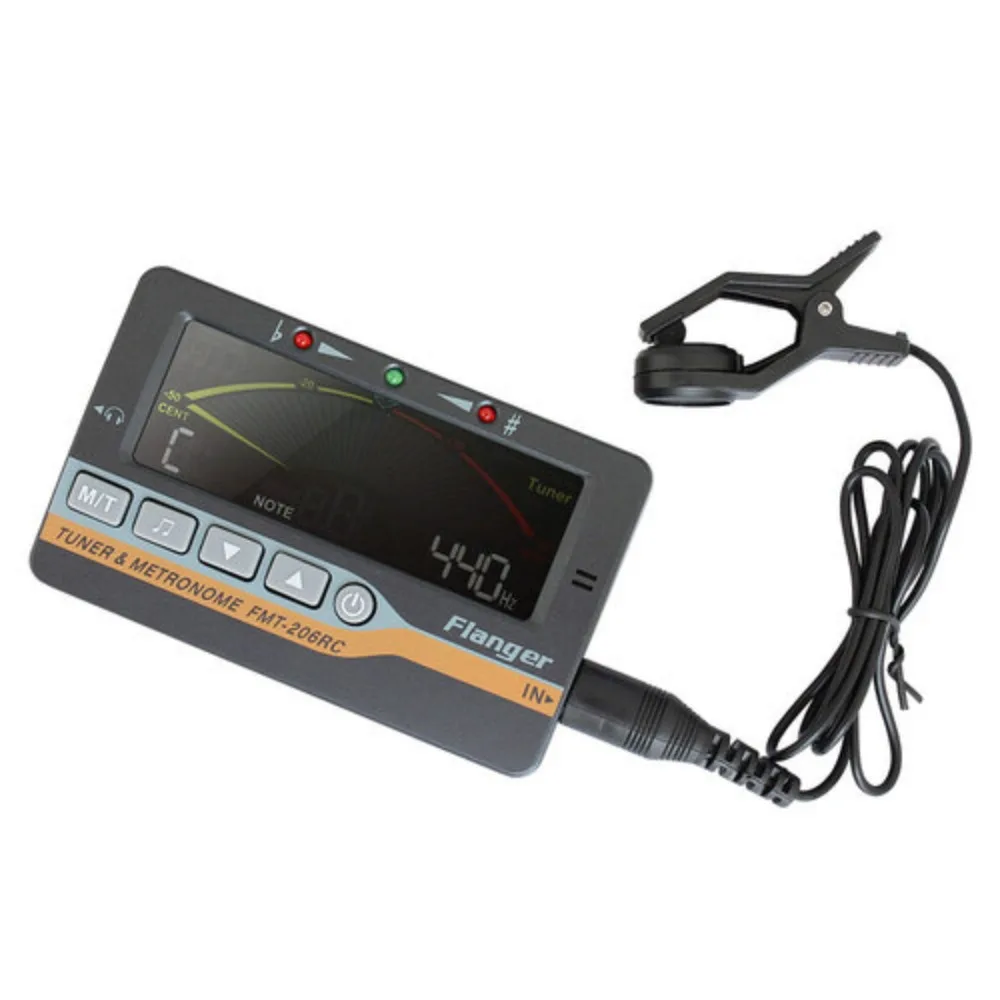 فلانجر FMT-206RC الغيتار اللون Proofreader الإلكترونية فوز موالف الغيتار الكمان القيثارة البيانو 12 متساوية آلة ضبط الإيقاع #6