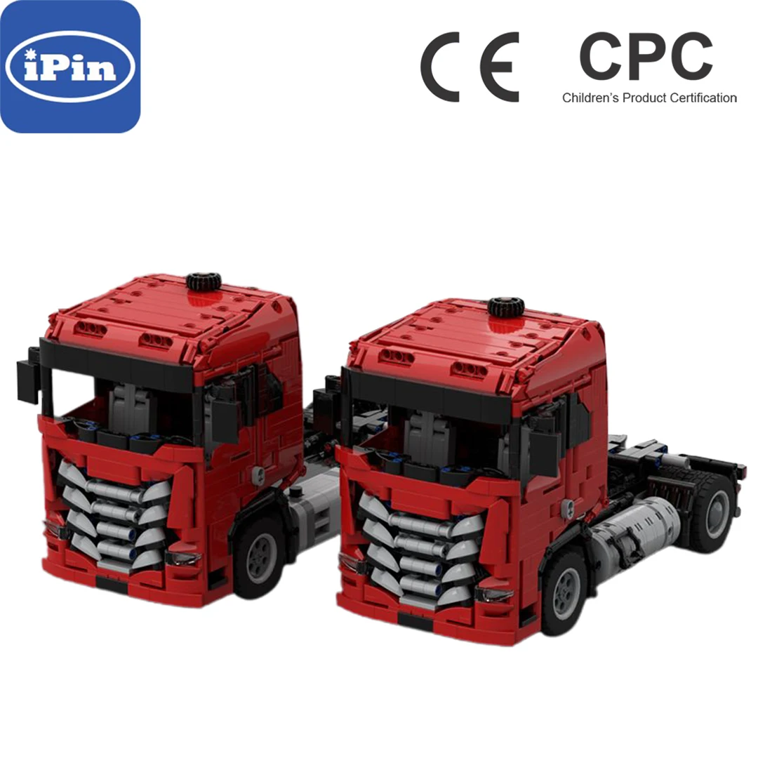 

Moc-120755 Iveco S-Way Duty Truck 6X2 DIY Building Blocks 1486pcs High-tech Toys For Kids Children Birthday Present