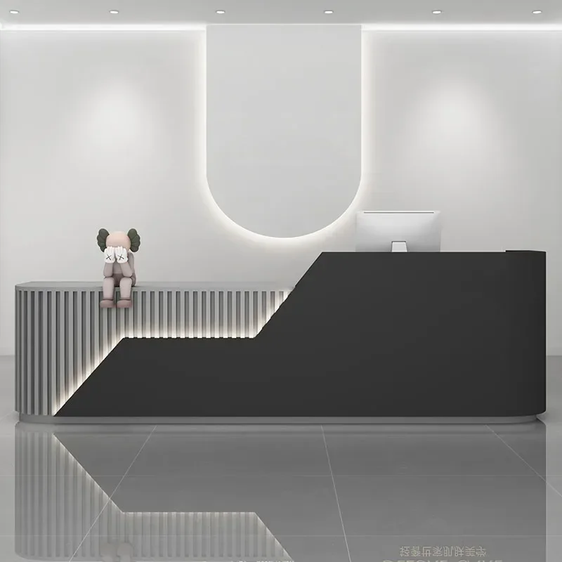 منبر استقبال صغير مكتب مكتب الجبهة المنبر تسجيل البيع بالتجزئة متجر مكافحة بار الخروج Mostrador Oficina متجر الأثاث #3