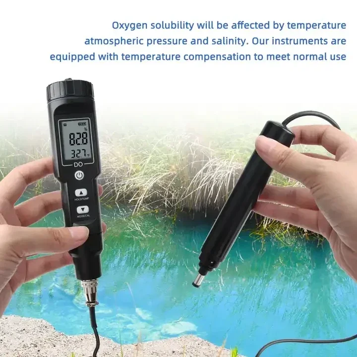 For DO9100B Without Backlight Disolved Oxygen Meter Cheap Dissolved Oxygen Sensor 0.0- 40.0mg/L