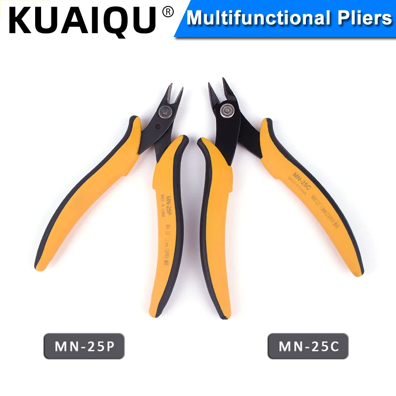 Mini Wire Cutter Diagonal Pliers Multi-tools Small Cutting Nippers Electronic Insulating Rubber Pliers Hand Tools Jewelry DIY