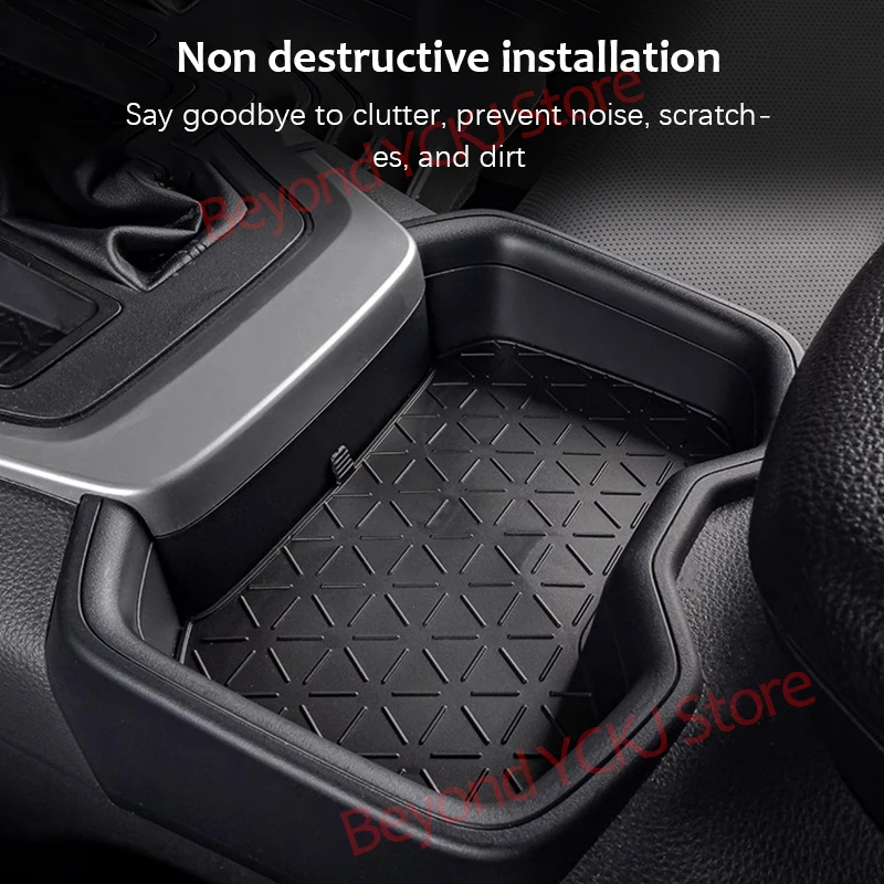 For Toyota RAV4 2020 - 2024 Storage Pad Center Console Organizer Tray  Storage Box Silicone Protective Pad Interior Accessories