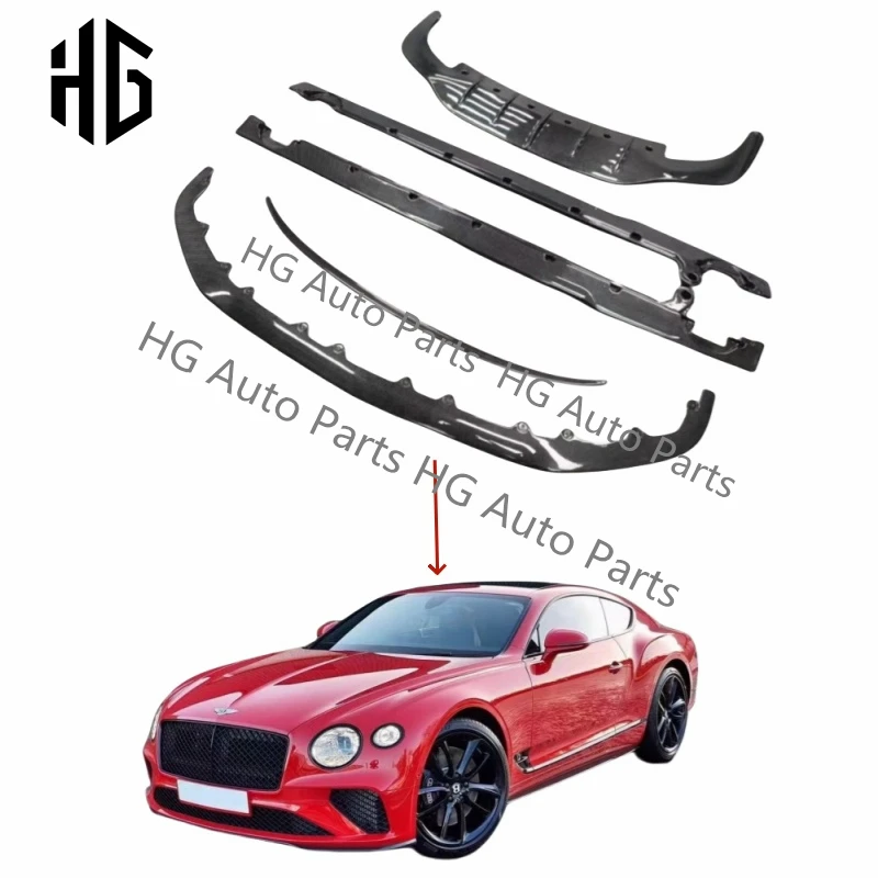 

For 2020 bentley gt upgrade to v8 style carbon fiber spoiler rear wing diffuser limited edition bodykit for continental gt gtc