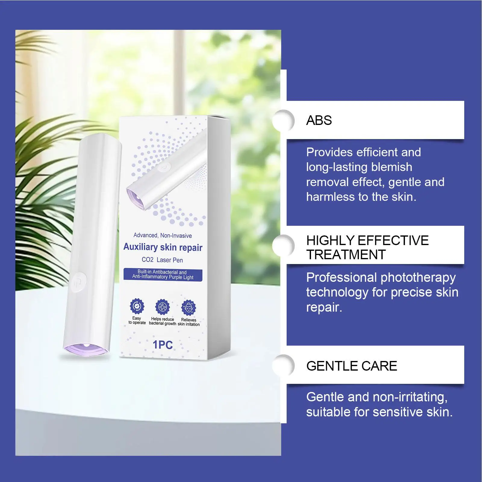 Huidverzorgingspen Draagbare professionele elektrische zachte gezichtsgereedschap Schoonheidspen voor vrouwen Volwassenen Dagelijks reizen Thuiskantoor Gezicht Lichaam