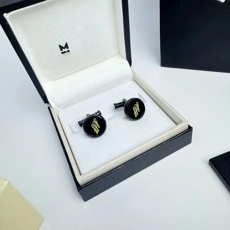 أزرار أكمام MB فاخرة من الفولاذ المقاوم للصدأ أزرار أكمام رسمية للرجال إكسسوارات حفلات الزفاف #5